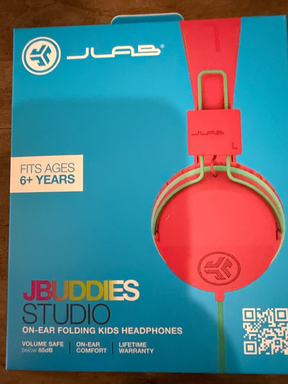 JLab JBuddies Studio Kids Headphones - Red & Green. NEW - Picture 4 of 4